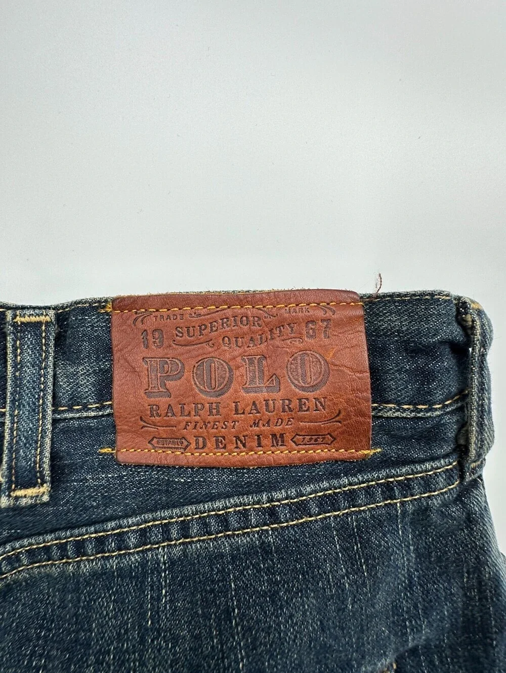 Polo Ralph Lauren Men's Straight Leg Denim Jeans Medium Wash Size 38 X 32